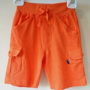 JoJo Maman Bebe Rusty Orange Jersey Cargo Style Pull On Shorts 100% Cotton
